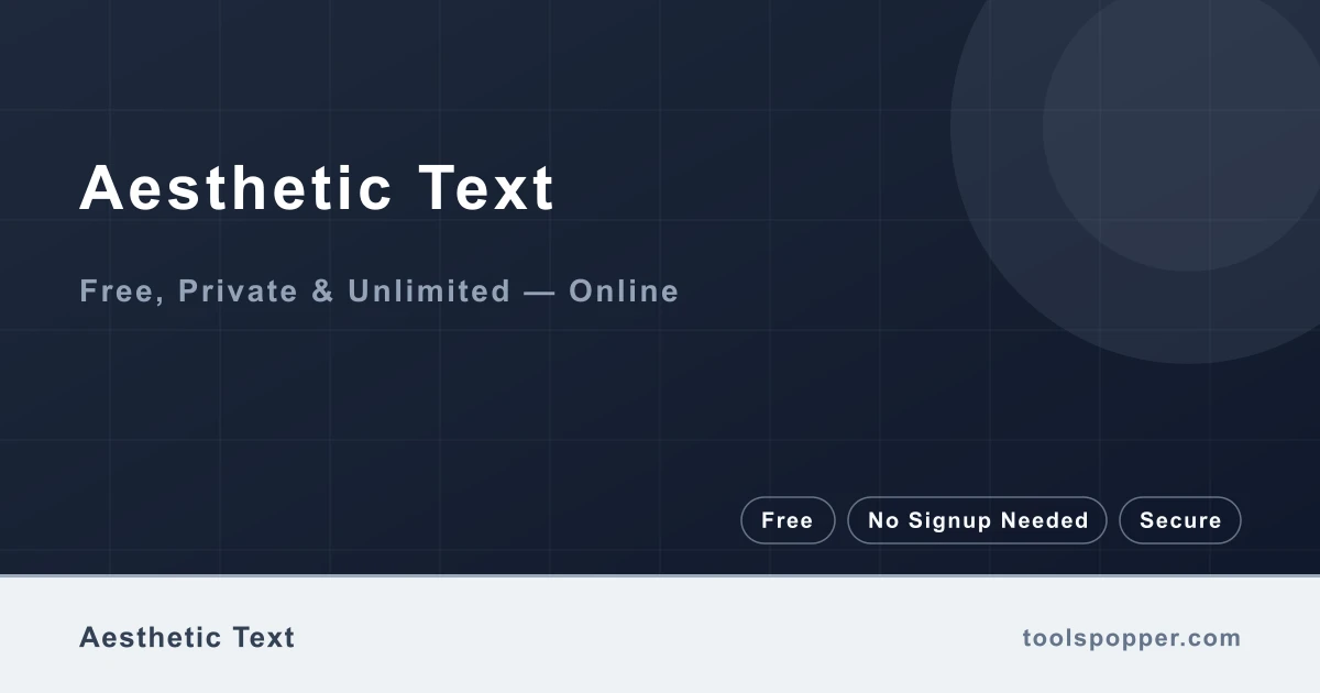 Aesthetic Text — Aesthetic fonts ready to copy and paste