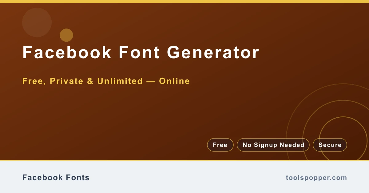 Facebook Font Generator — Styled text for Facebook posts