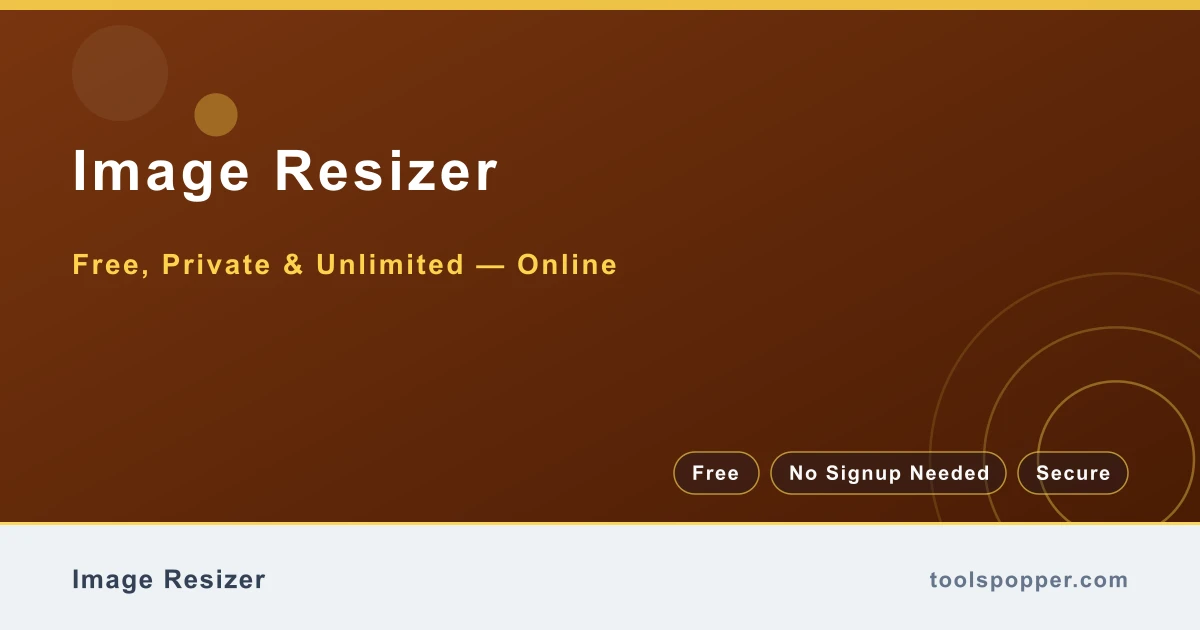 Image Resizer — Resize photos to exact pixels or by percentage — instant download