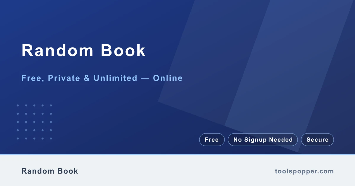 Random Book — Random book recommendation