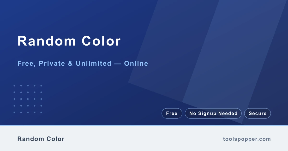 Random Color — Random color name for design
