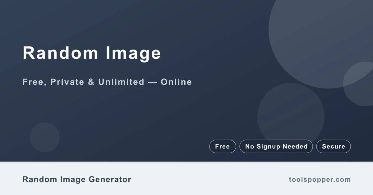 Random Image — Random placeholder image from Picsum