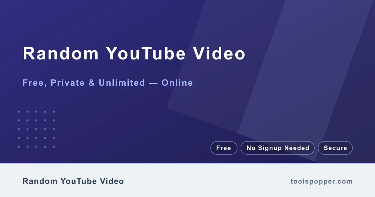 Random YouTube Video — Random YouTube-style video title idea