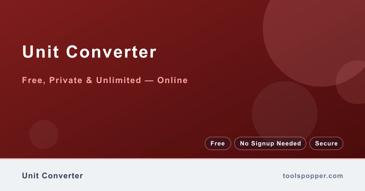 Unit Converter — Convert length, weight, temperature, speed, and volume units instantly