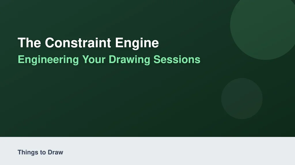 The Constraint Engine: Engineering Your Drawing Sessions