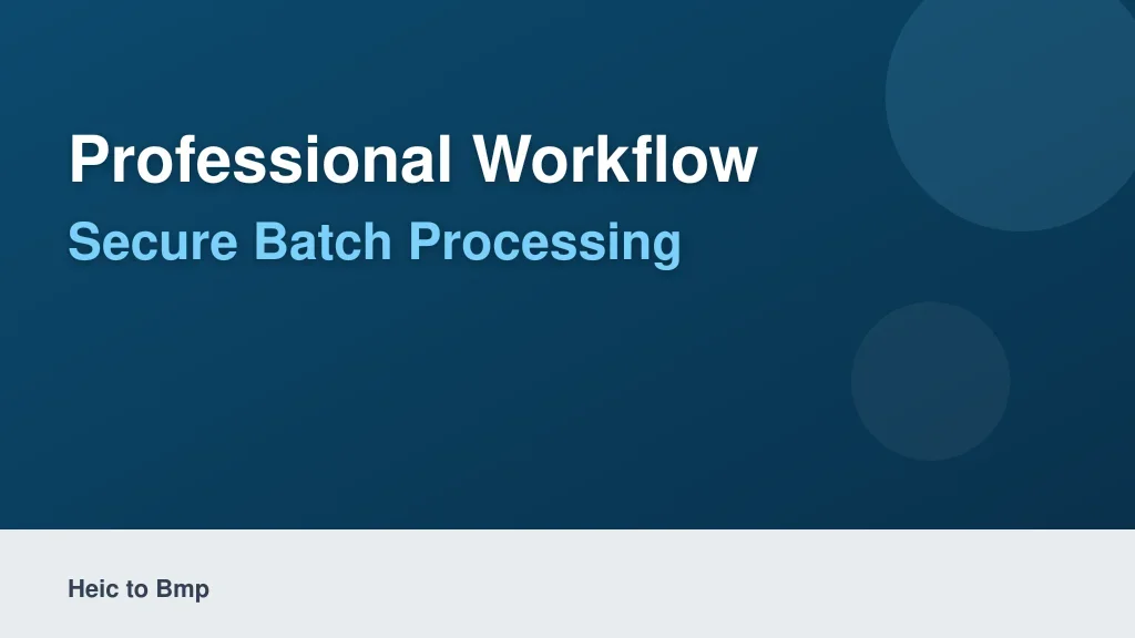 Professional Workflow: Secure Batch Processing