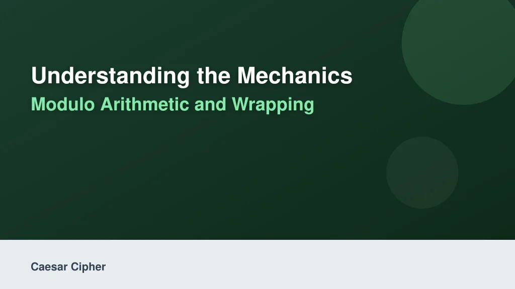 Understanding the Mechanics: Modulo Arithmetic and Wrapping