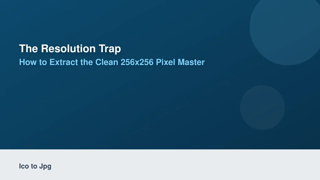 The Resolution Trap: How to Extract the Clean 256x256 Pixel Master Frame
