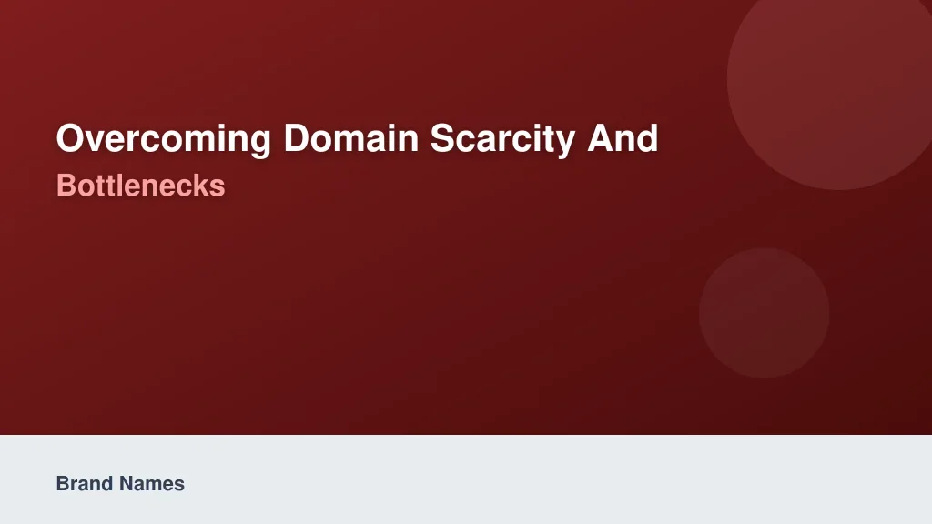 Overcoming Domain Scarcity and Extension Bottlenecks