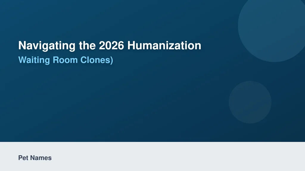 Navigating the 2026 Humanization Trend (and Waiting Room Clones)