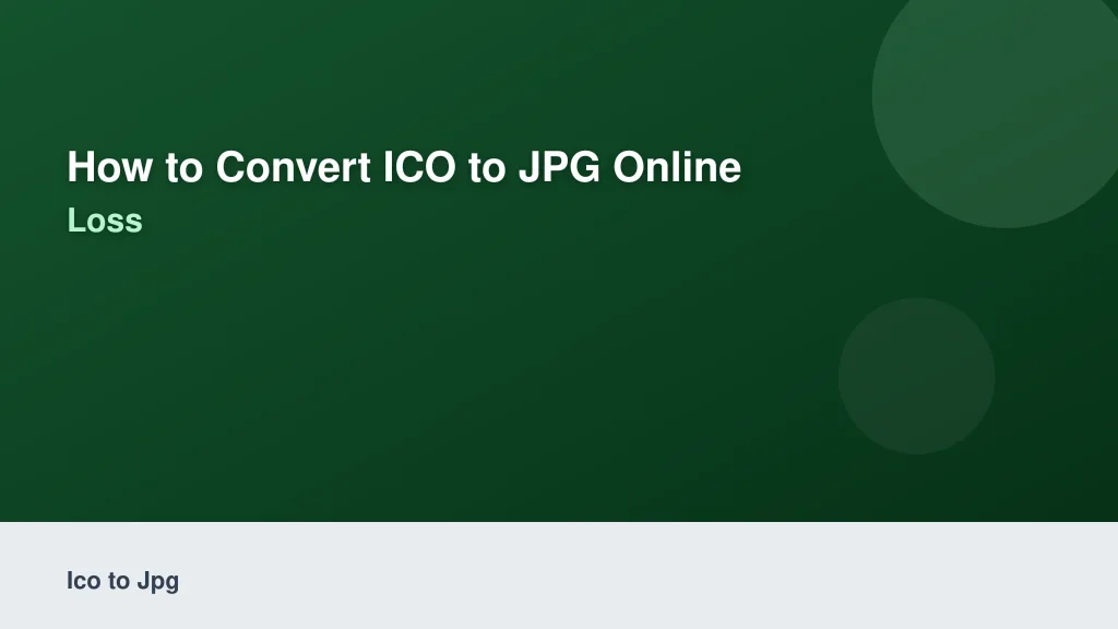 How to Convert ICO to JPG Online Without Quality Loss