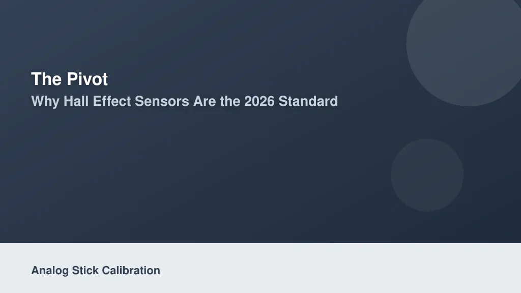 The Pivot: Why Hall Effect Sensors Are the 2026 Standard