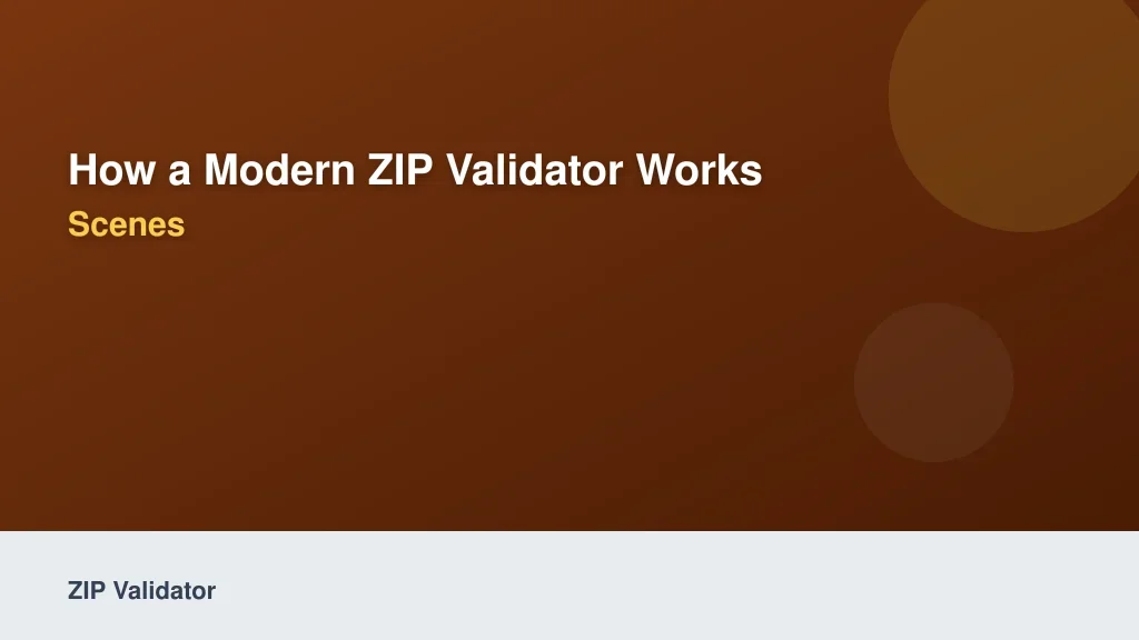 How a Modern ZIP Validator Works Behind the Scenes
