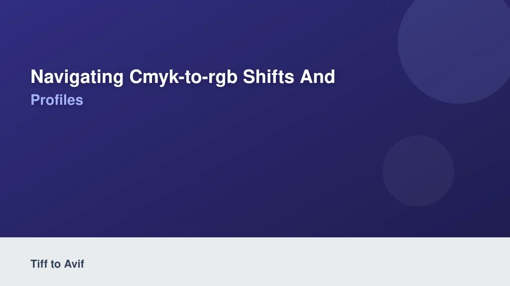 Navigating CMYK-to-RGB Shifts and ICC Color Profiles