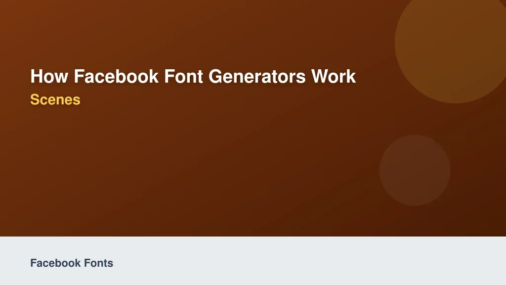 How Facebook Font Generators Work Behind the Scenes