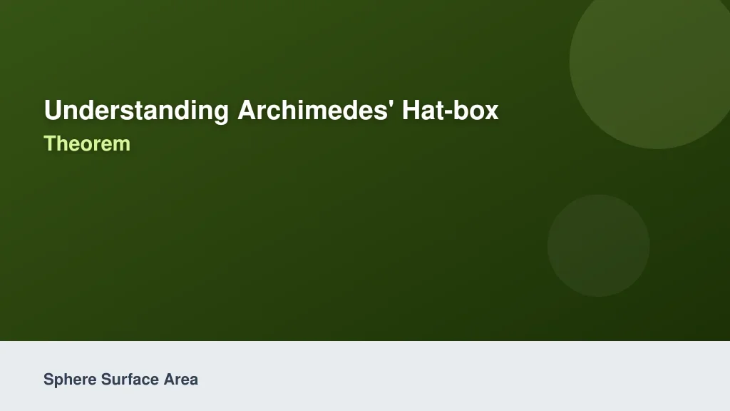 Understanding Archimedes
