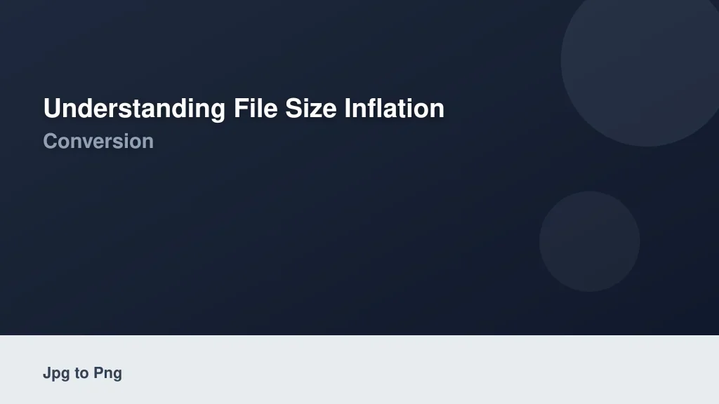 Understanding File Size Inflation After Conversion