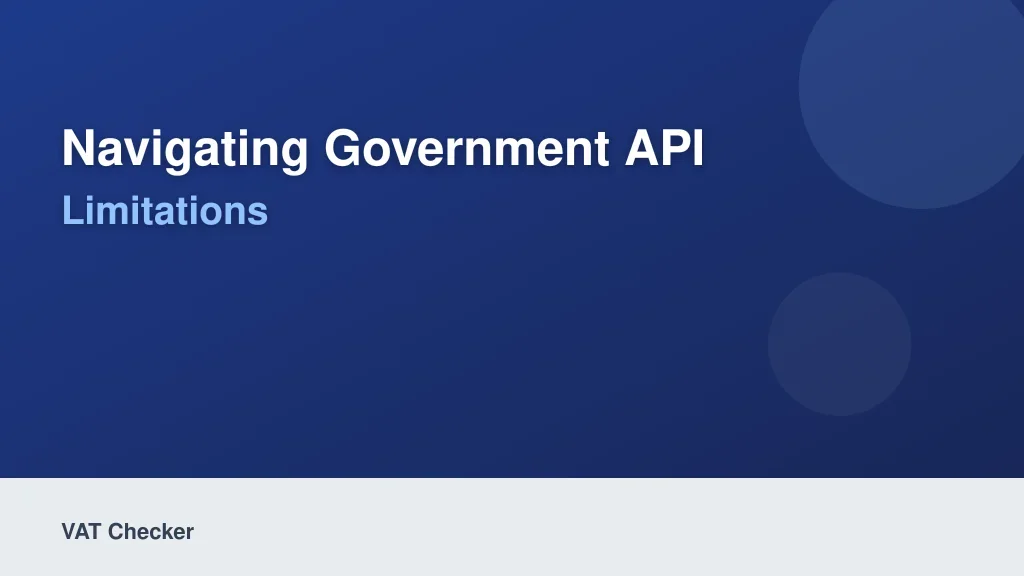 Navigating Government API Limitations