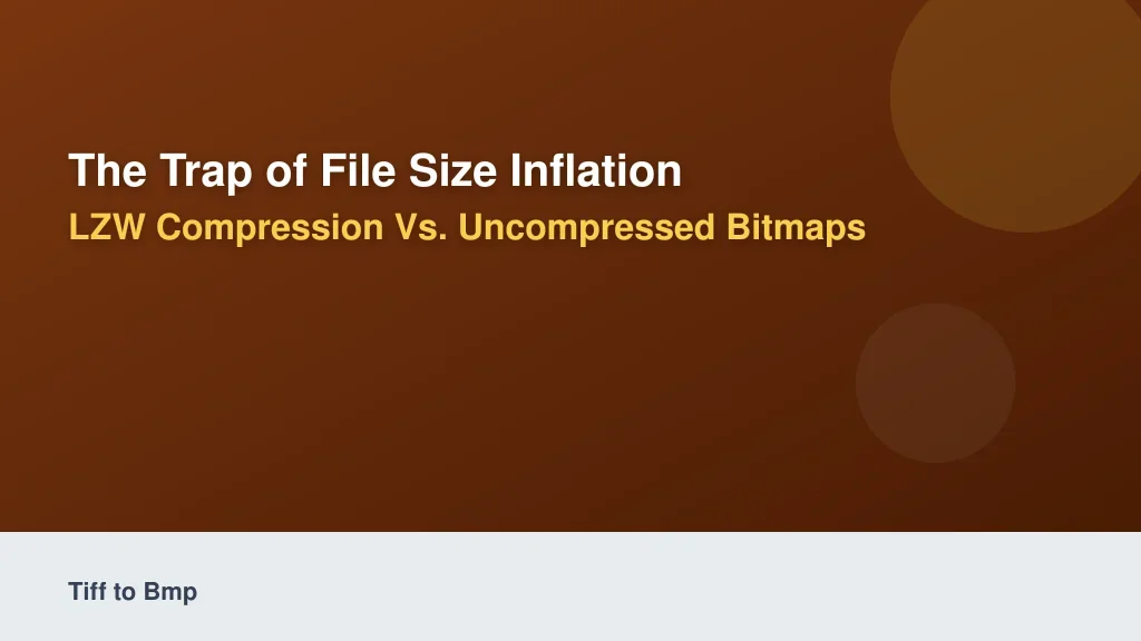 The Trap of File Size Inflation: LZW Compression vs. Uncompressed Bitmaps