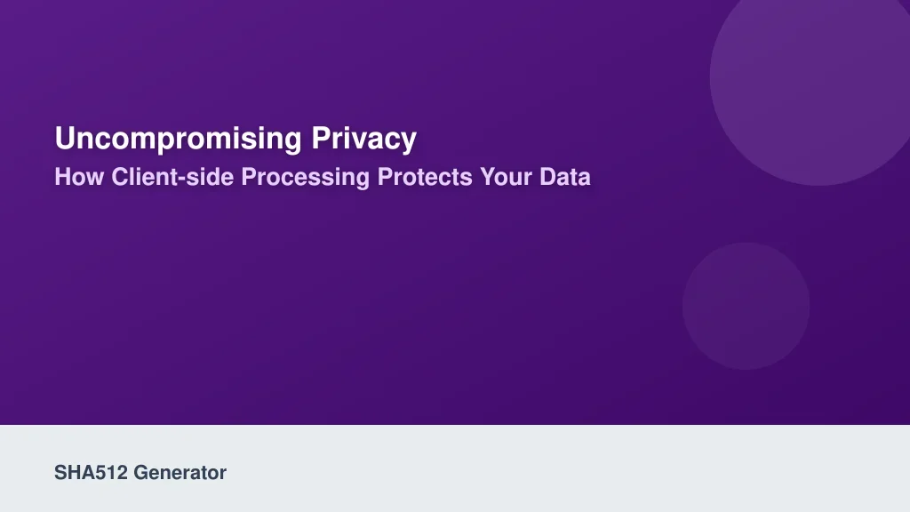 Uncompromising Privacy: How Client-Side Processing Protects Your Data
