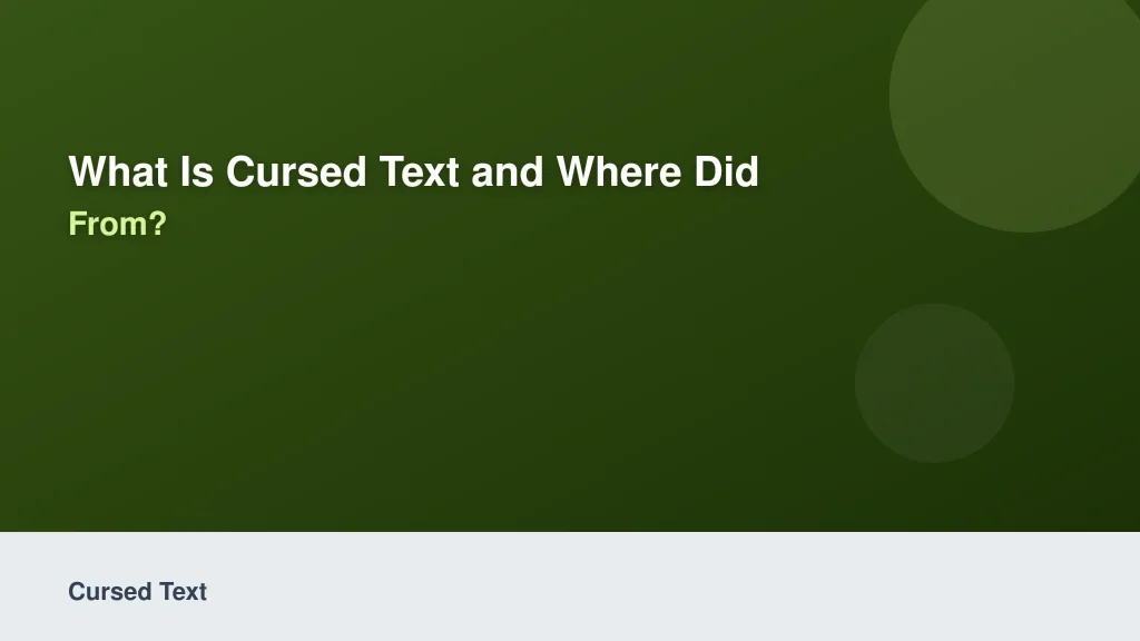 What Is Cursed Text and Where Did Zalgo Come From?