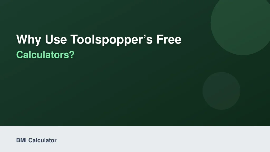Why Use ToolsPopper’s Free In-Browser Calculators?