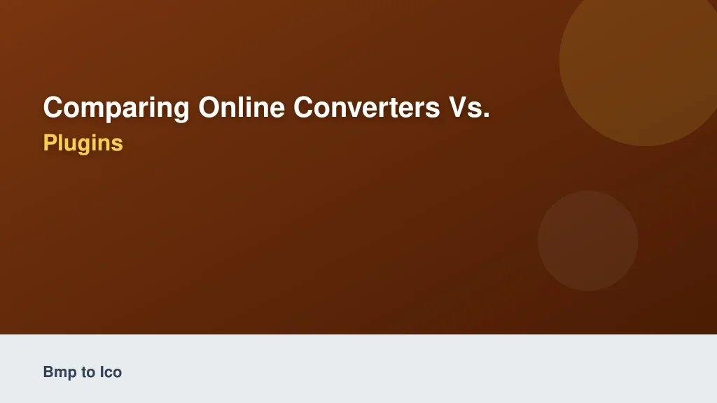 Comparing Online Converters vs. Heavy Software Plugins