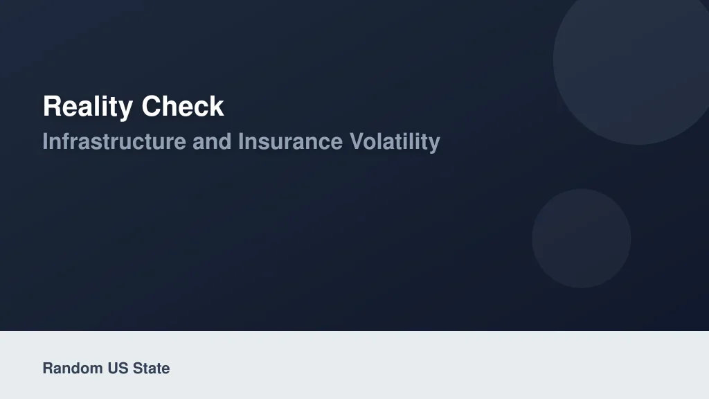 Reality Check: Infrastructure and Insurance Volatility