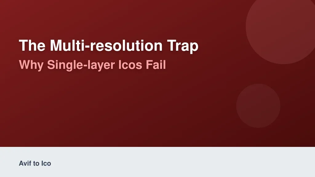 The Multi-Resolution Trap: Why Single-Layer ICOs Fail
